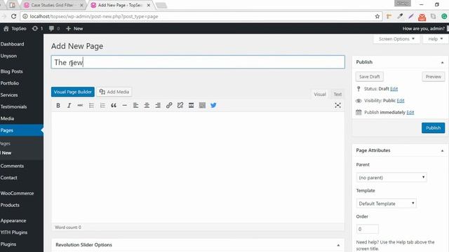 Saving Page Template in TopSEO WordPress theme смотреть онлайн