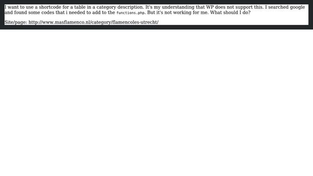 Wordpress: How get a shortcode working in category description? смотреть онлайн