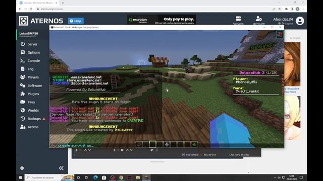 How to make a lifesteal server in aternos смотреть онлайн