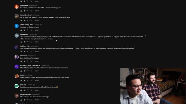 REACTING To MY Solid Brix Studios HATE COMMENTS w/ David Hall! смотреть онлайн