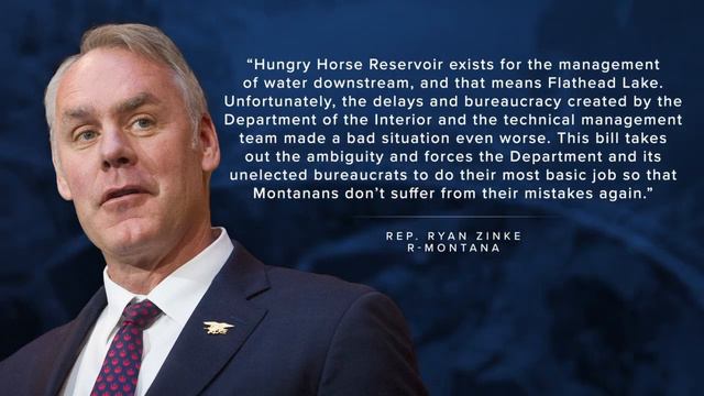 Rep. Ryan Zinke proposes legislation following unprecedented low water levels on Flathead смотреть онлайн