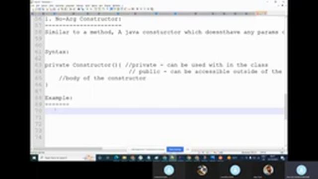 Java Constructor with no Arguments смотреть онлайн