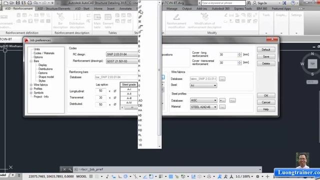 [ Bài 2 ] - Thiết lập TCVN trong autocad structure detailing 2015 смотреть онлайн