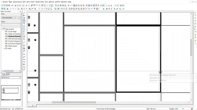 2D-panel design - 2 || GA drawing of Electrical Enclosure смотреть онлайн