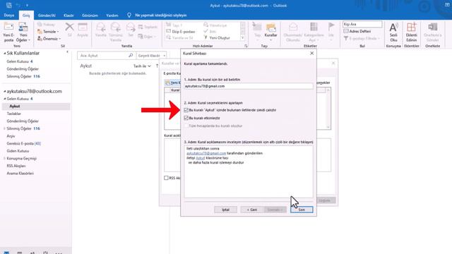 MİCROSOFT OUTLOOK KURAL OLUŞTURMA | Mail Filtreleme смотреть онлайн