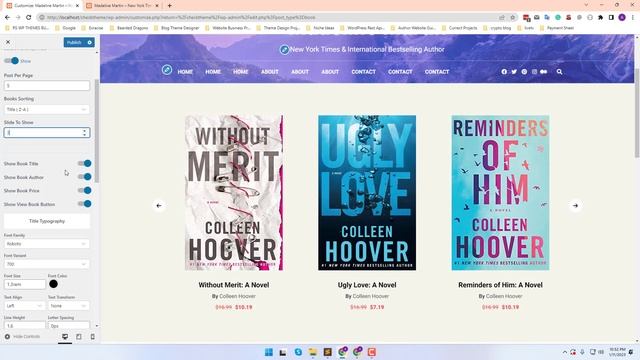 How to add a book slider below the website header section - Author Portfolio Pro WordPress Theme смотреть онлайн
