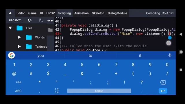 ITsMagic Engine - Creating dialog module (Java) смотреть онлайн
