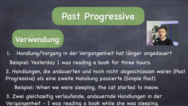 Das Past Progressive in nur 4 Minuten lernen! 👨🏫 Bildung, Verwendung des Past Continuous mit PDF! смотреть онлайн