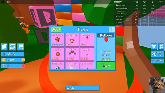 Кот попал в мир игрушек в Roblox смотреть онлайн