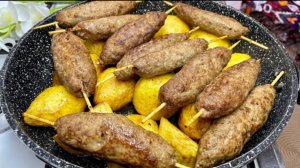 ЛЮЛЯ КЕБАБ  с КАРТОШКОЙ на СКАВОРОДЕ