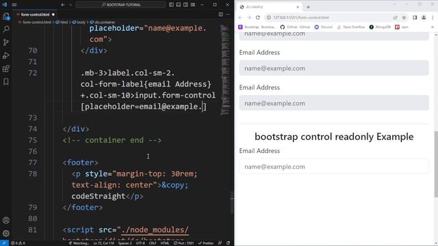BOOTSTRAP TUTORIAL FOR BEGINNERS | v-5.3 | EP - 04 | FORM-CONTROL смотреть онлайн