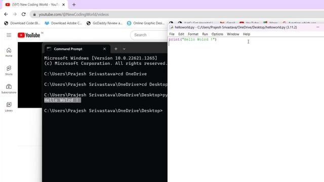 First program in python | python full course in Hindi | learn python form basics смотреть онлайн