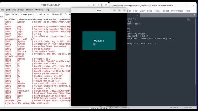 01 Kivy: Simple Coloured Button смотреть онлайн