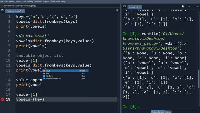 151. Dictionary Fromkeys and Get Method in Python with Example Code || Python Dictionary Methods-2 смотреть онлайн