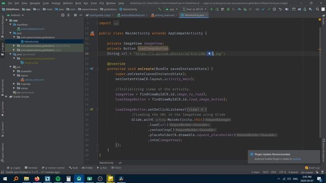Loading an image into an imageview using the glide library in android смотреть онлайн