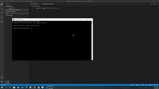 TypeScript Tutorial 6 quick start 5 use tsc init create tsconfig json to auto compliling ts file смотреть онлайн