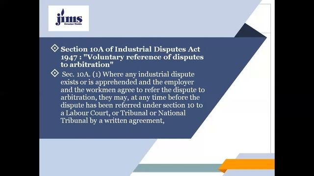 I D Act, 1947 Voluntary Arbitration V L 24 (Unit 3) смотреть онлайн