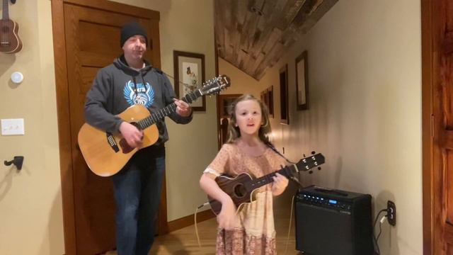 Free Fallin’, Tom Petty cover. 6 years old on electric ukulele. смотреть онлайн
