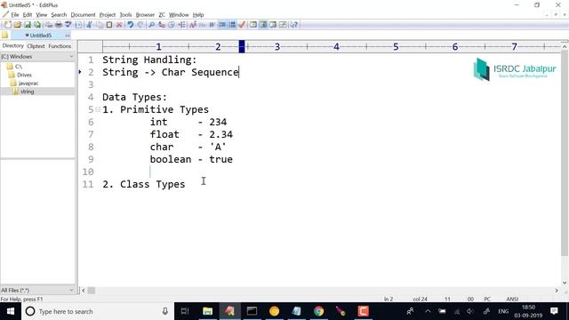STRING Handling in JAVA ~ #1 (String Constant) смотреть онлайн