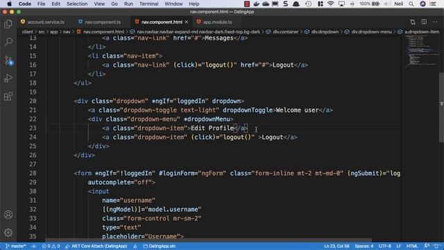 7 Using the angular bootstrap components dropdown смотреть онлайн
