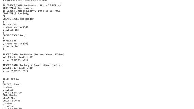 Databases: SQL Server select records from header and body table (2 Solutions!!) смотреть онлайн
