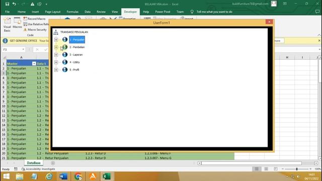 Cara Menggunakan TreeView di VBA Excel || Gratis File 100 % смотреть онлайн