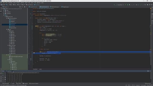 Generic Quick Sort algorithm with Java (and Pseudo) Code смотреть онлайн