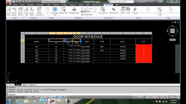 AutoCAD II 21-16 Modifying Cell Style смотреть онлайн