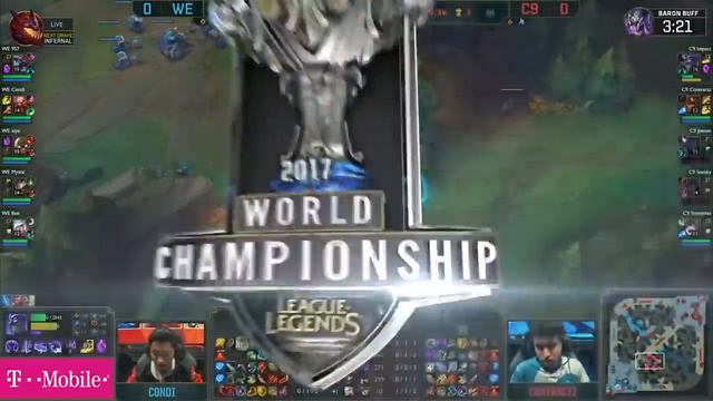 Team WE vs Cloud 9 | Game 1 Quarter Finals S7 LoL Worlds 2017 | WE vs C9 G1 смотреть онлайн