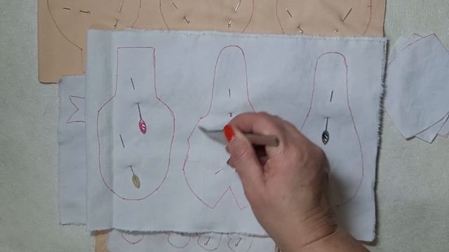 Текстильная кукла.Подробный МК.Как правильно раскроить и сшить детали тела. смотреть онлайн