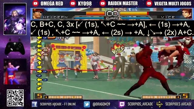 KOF 2002 UM - Heidern super combo (tutorial) смотреть онлайн