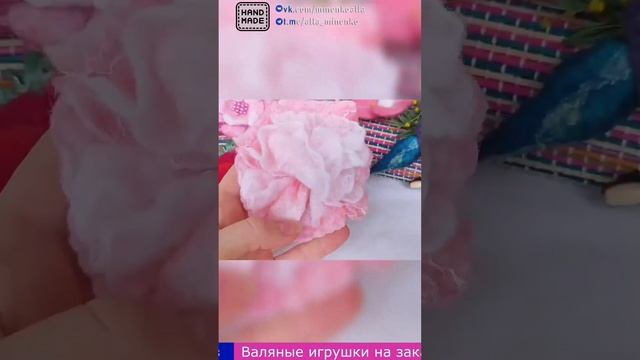 Цветы - валяная игрушка (felting, handmade, валяние из шерсти, ручная работа, сухое валяние) смотреть онлайн