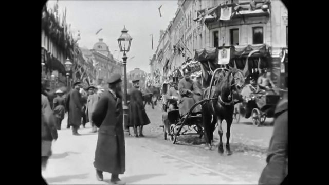 [60 fps] Moscow, Tverskaya Street in 1896 смотреть онлайн