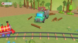 Учим предлоги Паровозик Олли