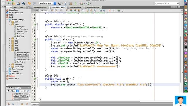 Java core (java1) - Lab7 - Đa hình, kế thừa lớp trừu tượng, interface, generic trong Java смотреть онлайн
