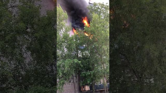 Пожар в жилом доме Архангельск смотреть онлайн
