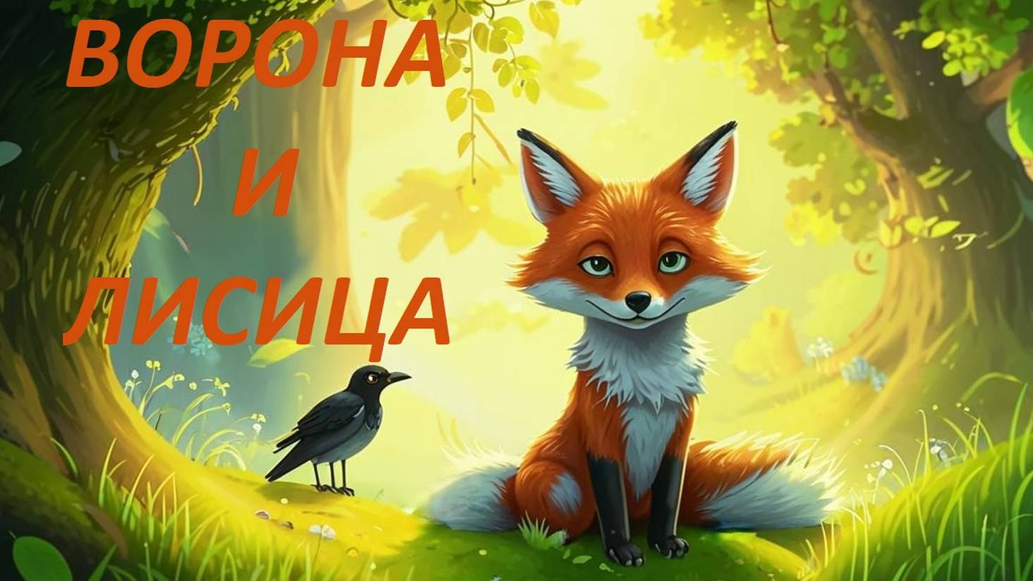 Ворона и лисица. Басня Ивана Крылова. Аудиосказка. Сказки на ночь. Сказки перед сном. смотреть онлайн