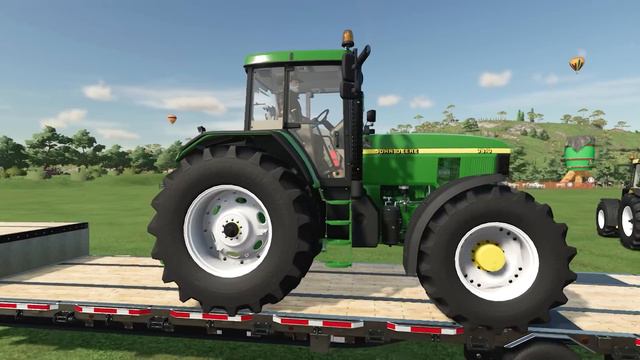 TRANSPORT OF COLORS ! MERCEDES TRUCK , POLICE CAR , TRACTOR , TRANSPORTING & PARKING ! FS 22 смотреть онлайн