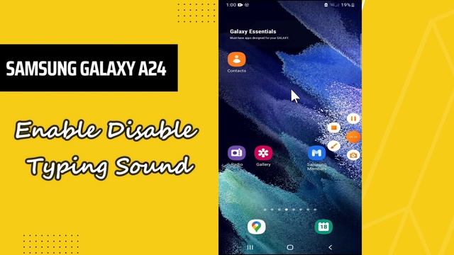 Samsung Galaxy A24 Enable Disable Typing Sound || Typing sound settings || Turn off typing sound смотреть онлайн