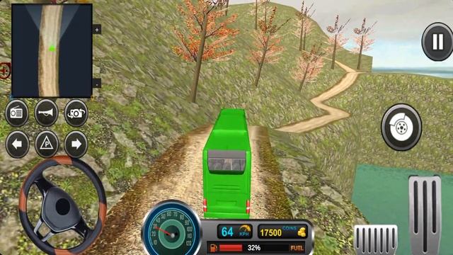 Uphill Offroad Bus driving simulator - Tourist Passengers Bus Games - Android Gameplay смотреть онлайн