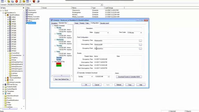 Andover Continuum/Cyberstation Video 16 - Schedules Mass Update Mass Create смотреть онлайн