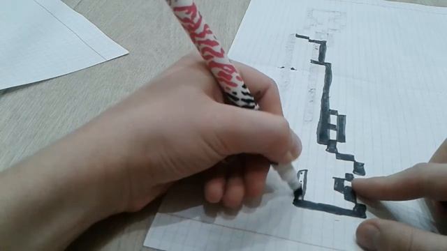 Как нарисовать классный помпа дробовик по клеточкам смотреть онлайн