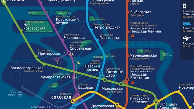 Экскурсия по схеме метро Санкт-Петербурга версии от 22 июля 2019 года смотреть онлайн