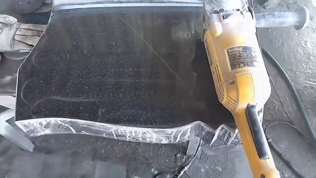 Полировка гранита. качество не хуже станка. смотреть онлайн