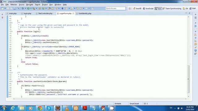Login flow in YII framework Tamil video tutorial 5 смотреть онлайн