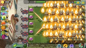 СПАМ ЗОМБИ 4 от PvZ Дичи или какие растения одолеют 100 Исследователей ветеранов на 5 дорожек?