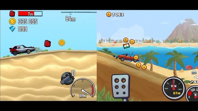 HILL CLIMB RACING 2 : MUSCLE CAR vs FAST CAR ? || FASTEST CAR ? смотреть онлайн