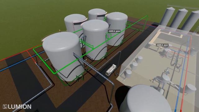 AutoCad Plant 3D + Lumion Bioethanol Plant Overview смотреть онлайн