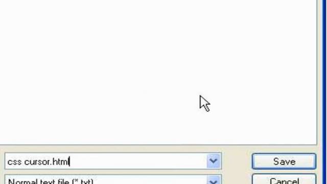 CSS Tutorial : CSS Cursor