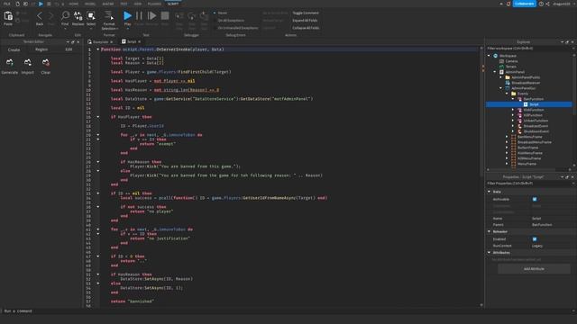 Roblox Studio Custom Admin Panel смотреть онлайн